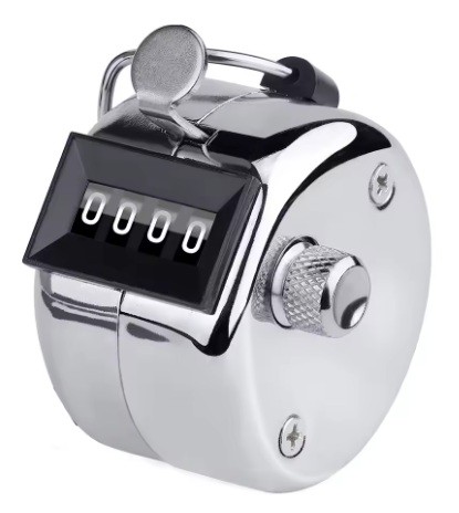 Handheld Mechanical Clicker Counter – 0–9999